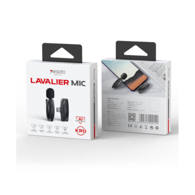 Yesido KR11 Portable Wireless Transmission 360 Pickup Voice Type-C Transmit Port Wireless MEMS Microphone