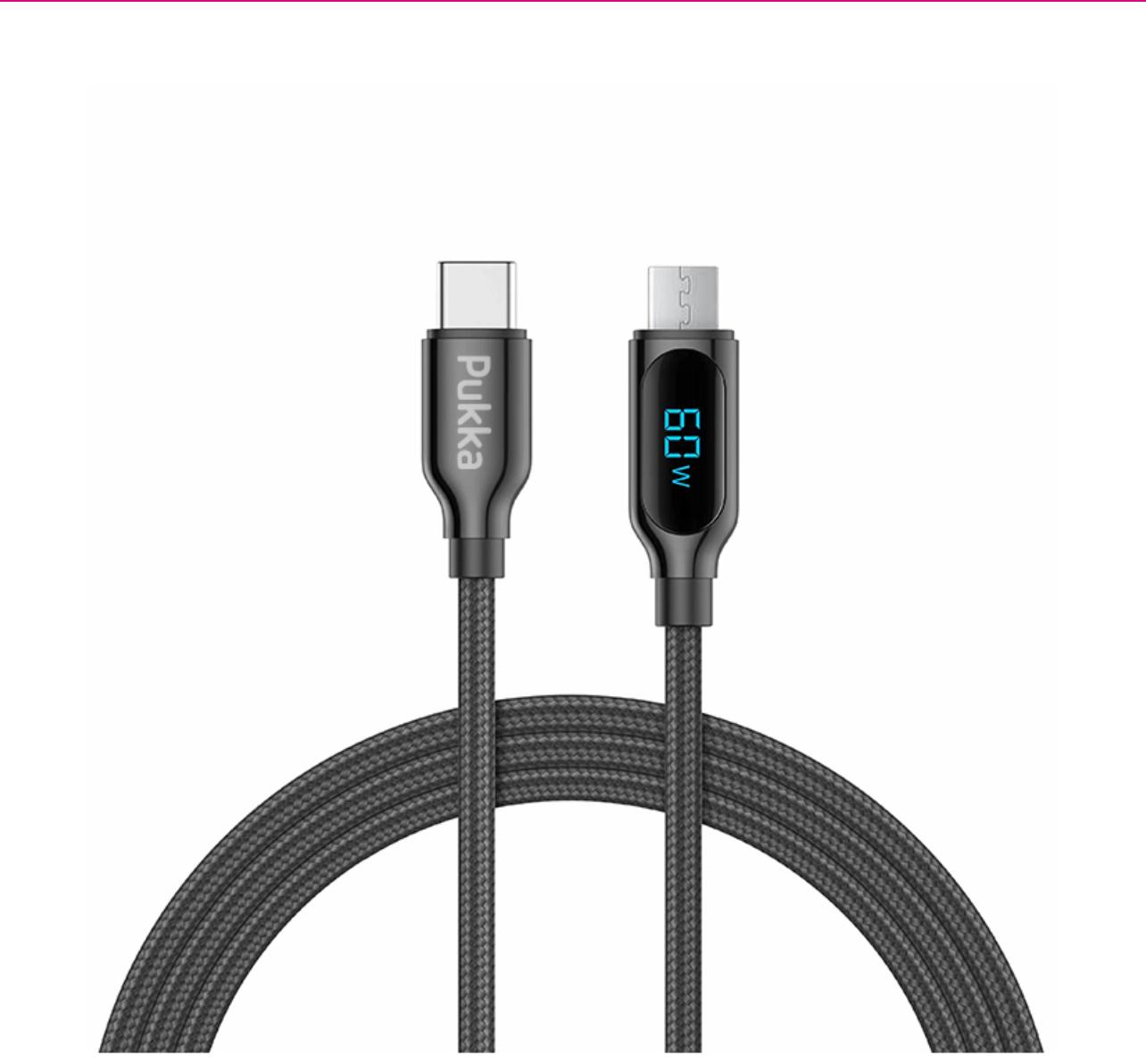 PUKKA - TWO PORTS (USB-C & USB-A) 35W -CABLE USB-C TO MICRO