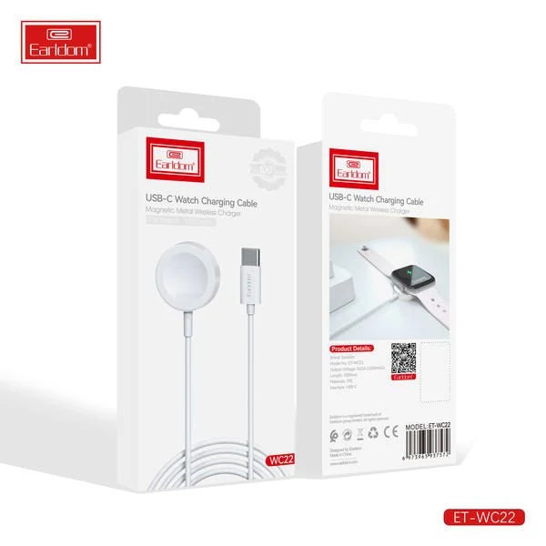 Earldom ET-WC22 USB-C Magnetic Watch Charging Cable – Fast Wireless Charger