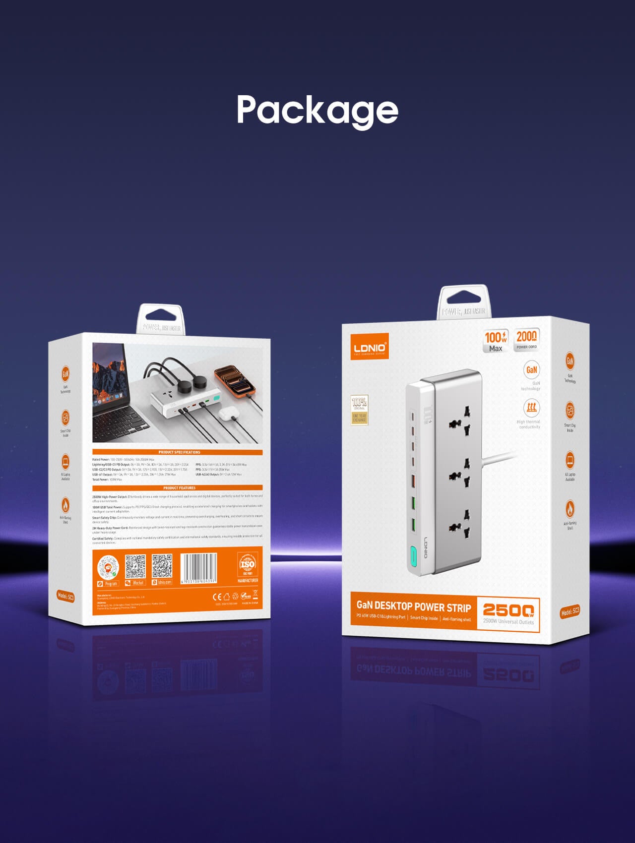 LDNIO SC5317 GaN Desktop Power Strip 2500W