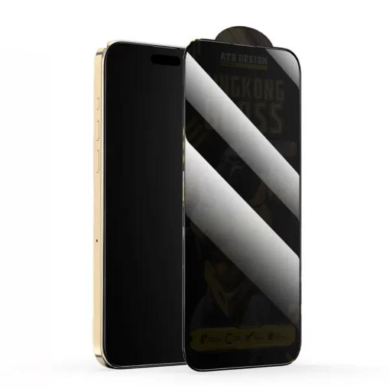 واقي شاشة Kingkong Glass ATB لهاتف Apple iPhone 15 Pro مقاس 6.1 بوصة