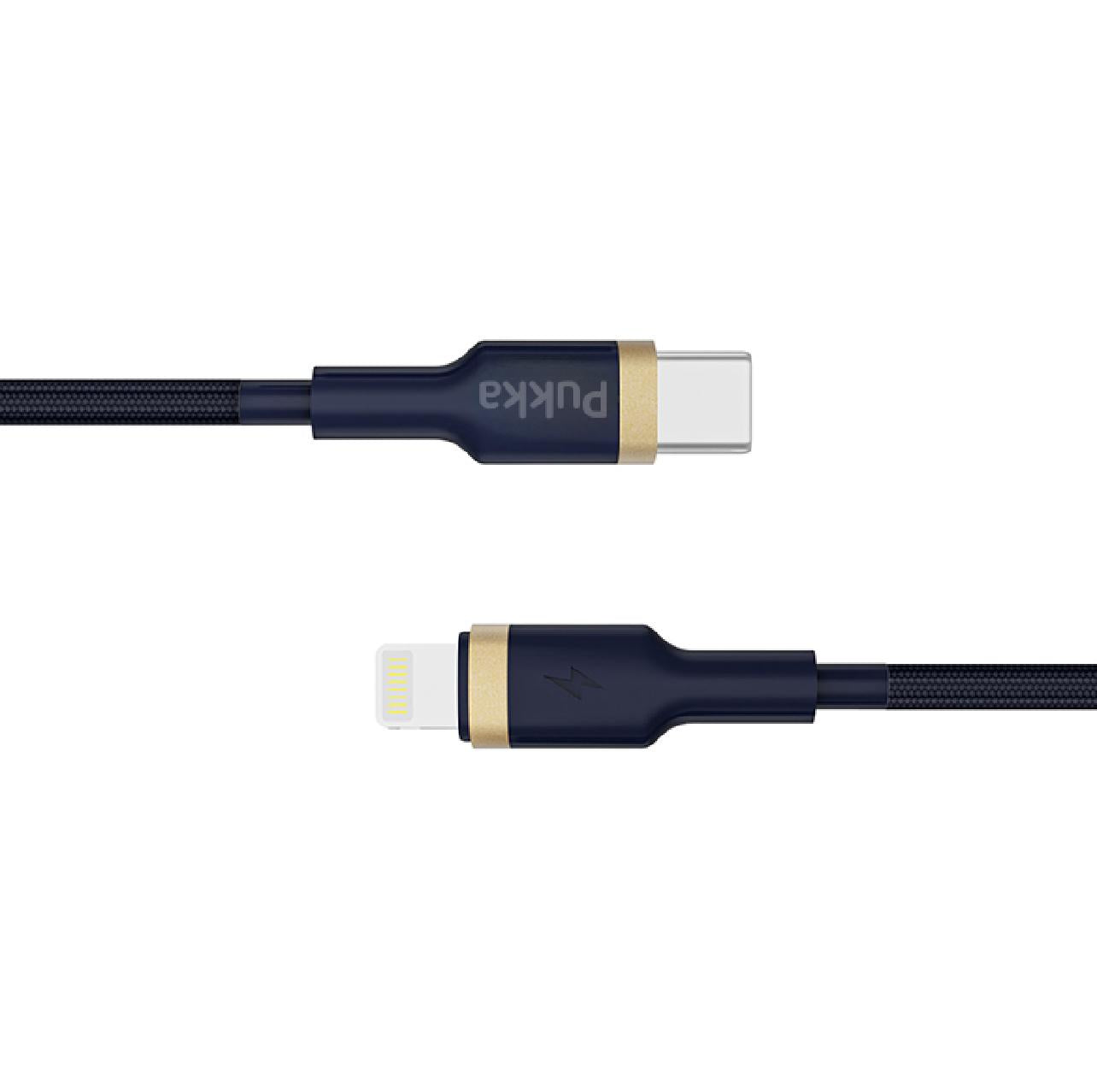 PUKKA USB-C TO LIGHTNING CABLE – NAVY BLUE