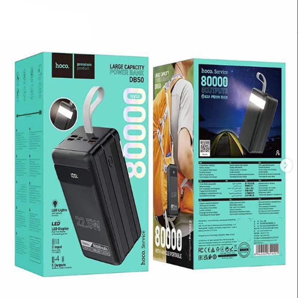 HOCO DB50 80000mAh 22.5W Fast Charging Power Bank