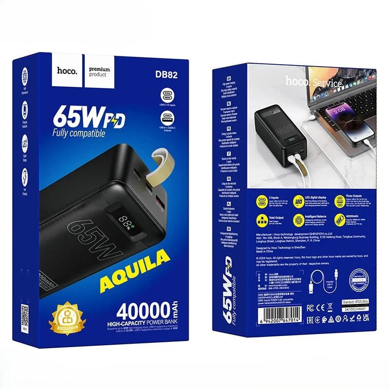 HOCO DB82 40000mAh 65W Fast Charging Power Bank