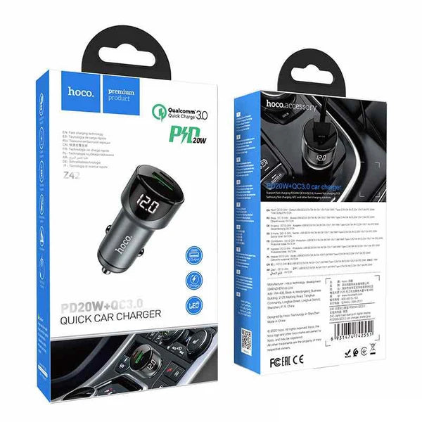 HOCO Z42 CAR CHARGER PD20W + QC3.0