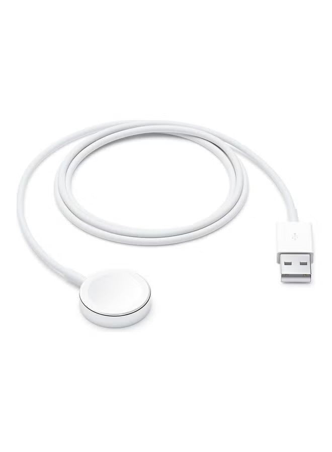 USB Magnetic Charger For Apple Watch White