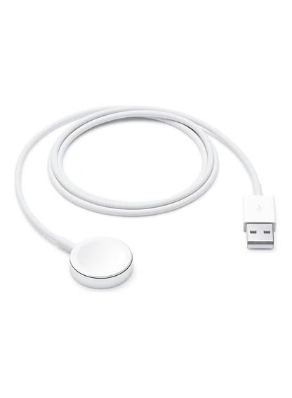 USB Magnetic Charger For Apple Watch White