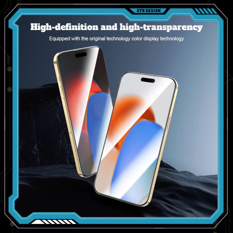 زجاج مقوى ATB لهاتف Apple iPhone 15 Plus 6.7 - شفاف