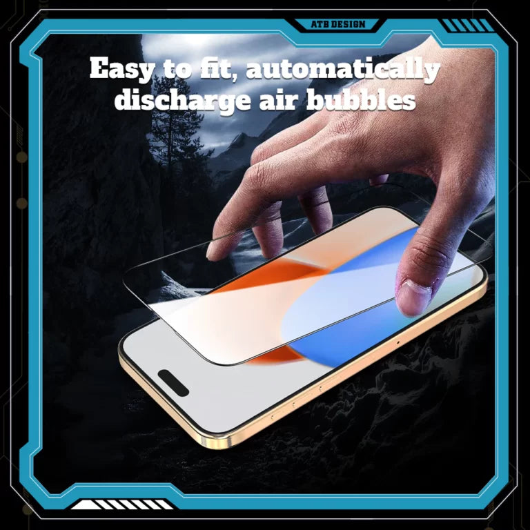 زجاج مقوى ATB لهاتف Apple iPhone 15 Plus 6.7 - شفاف