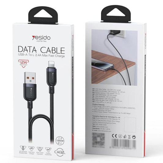 Yesido CA132L USB-A to Lightning Data Cable