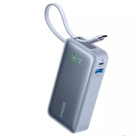 Anker Nano Powerbank 10000 mAh 30W Built-In-USB-C Cable