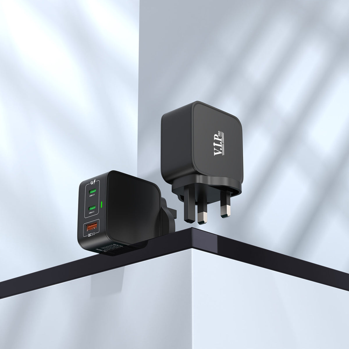 VIP Gan Charger With PD & Usb-C To Usb-C Cable 65w (CH-504)