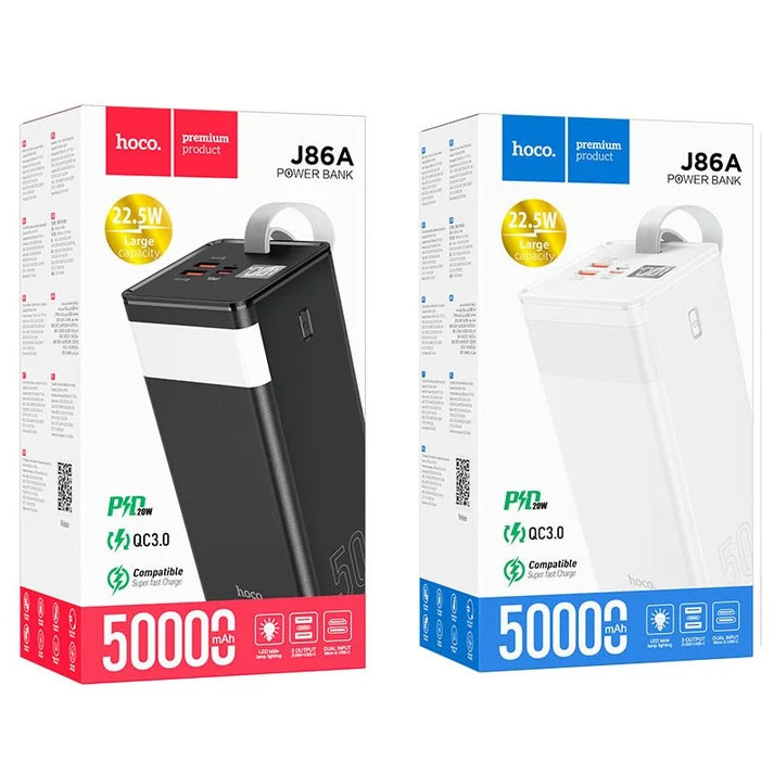 Hoco J86A Powermaster 50000mAh Power Bank – 22.5W Fast Charging