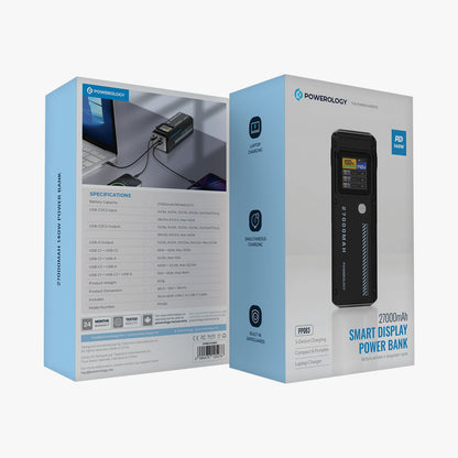 Powerology PP083 27000mAh Smart Display Power Bank (PD 140W)