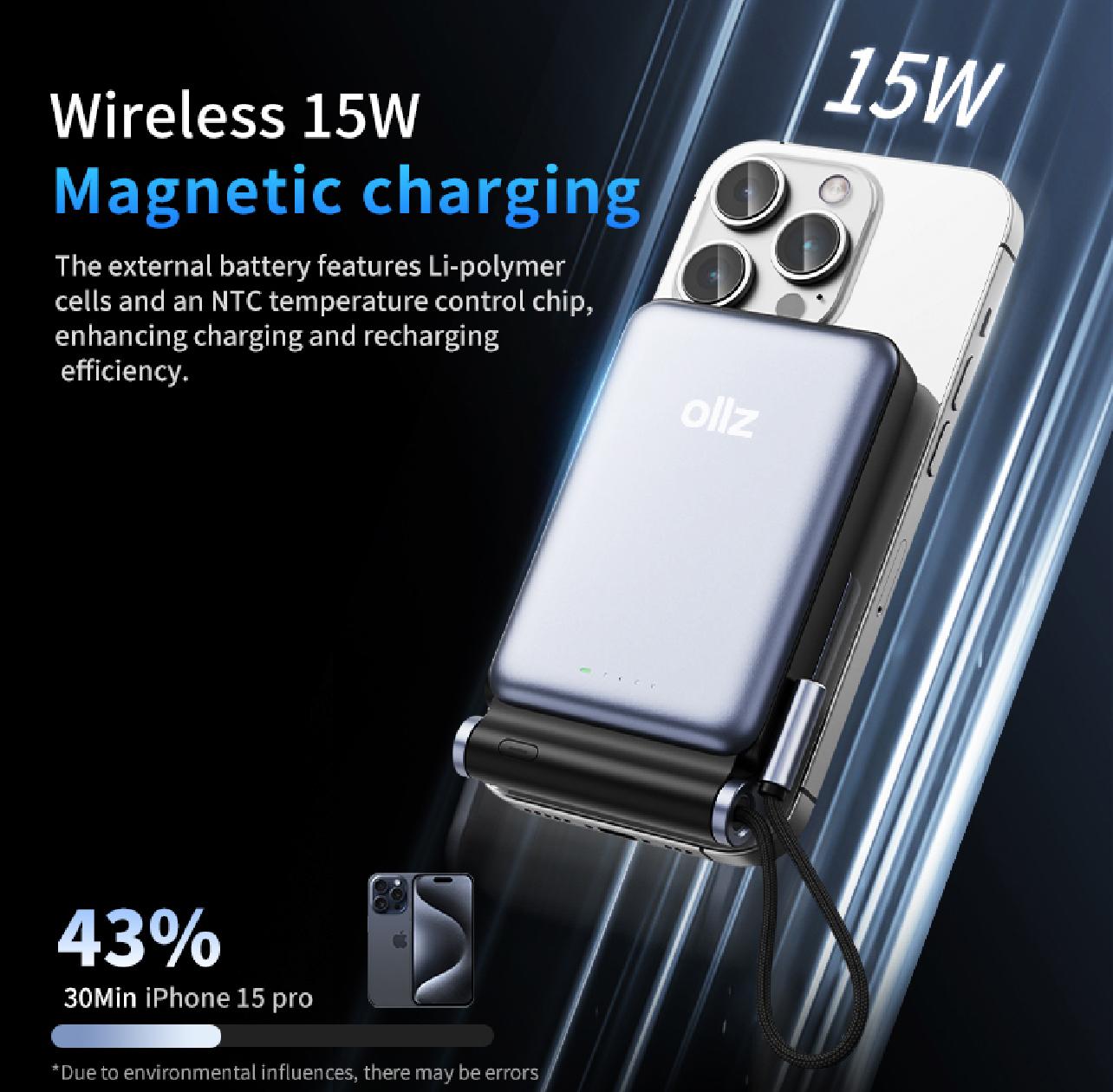 OLLZ POWERPACK.FOLD10K 10000MAH POWERBANK MAGSAFE