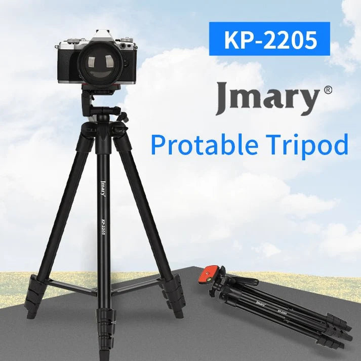 Jmary KP-2205 134cm Lightweight Tripod Stand with Phone Clip