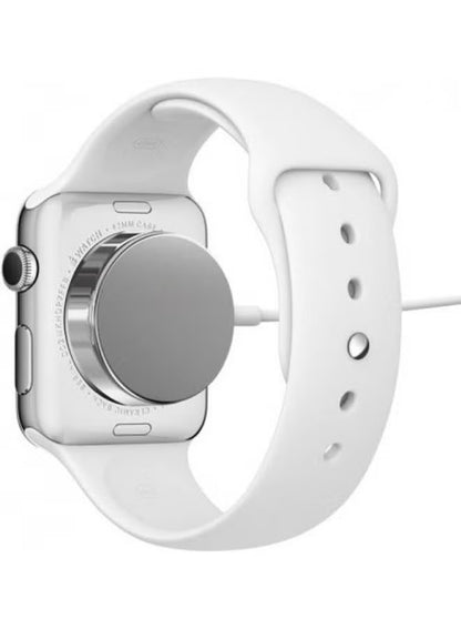USB Magnetic Charger For Apple Watch White