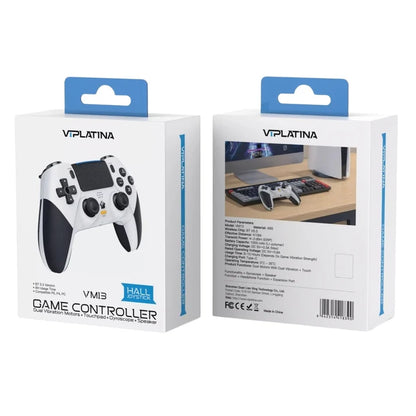 VIPLATINA VM13 Wireless Gaming Controller for PS5, PS4 & PC with Dual Vibration, 6-Axis Gyroscope & Macro Keys