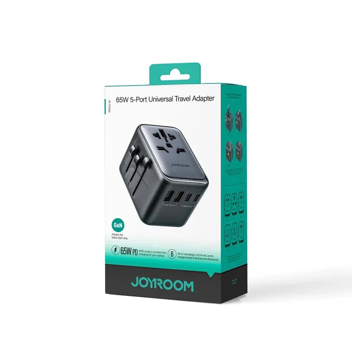 Joyroom JR-TCW02 Universal Travel Adapter – All-in-One Plug Converter 65w