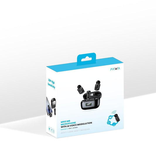 PAWA MIKE M6 MICROPHONE WITH AI VOICE MODULATION