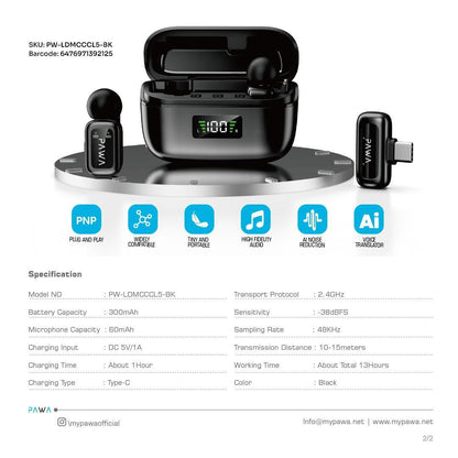 PAWA MIKE M6 MICROPHONE WITH AI VOICE MODULATION