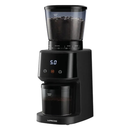 LePresso Conical Burr Coffee Grinder with 31 Grind Settings – Black