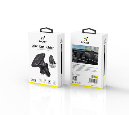ROCKET 2-in-1 Magnetic Car Holder