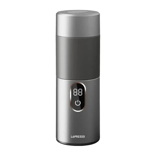 Lepresso MokaRise Electric Moka Maker One-Touch Silver
