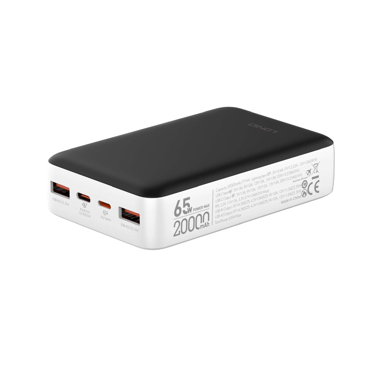 LDNIO PQ27 65W 20,000mAh Super Fast Charging Power Bank