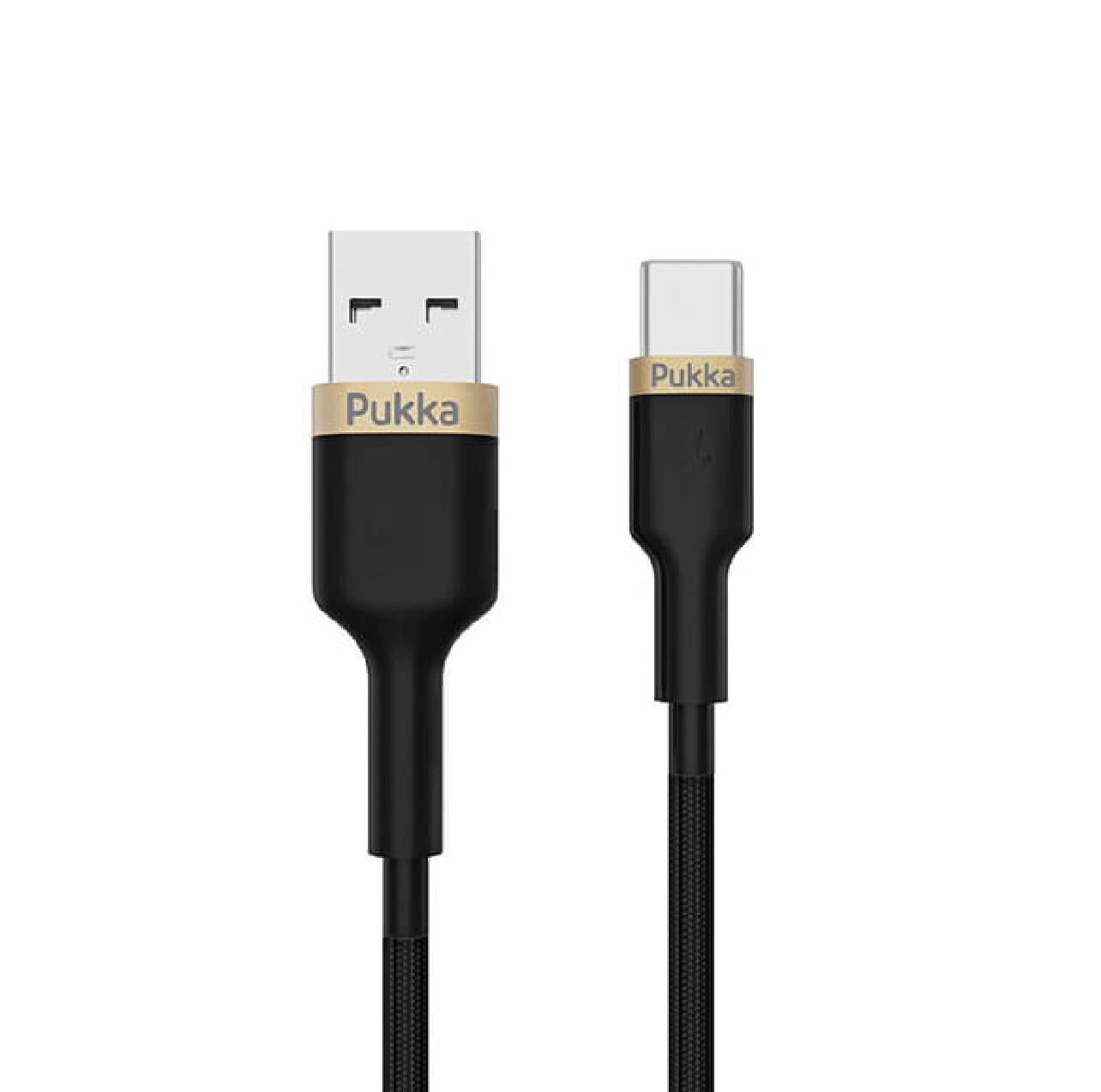 PUKKA P-CORDC USB-A TO USB-C CABLE – BLACK