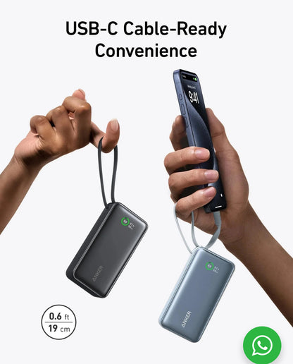 Anker Nano Powerbank 10000 mAh 30W Built-In-USB-C Cable