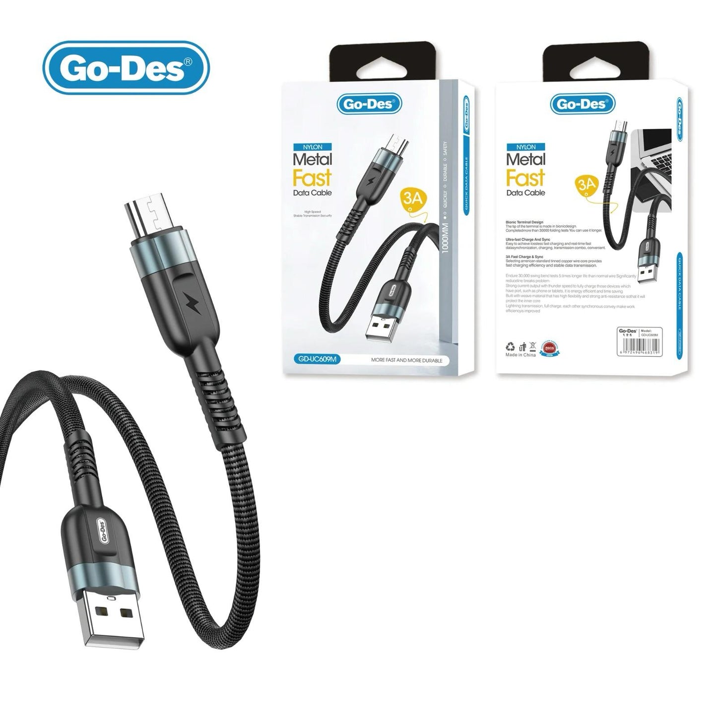 GO-DES DATA CABLE USB-MICRO (1M)