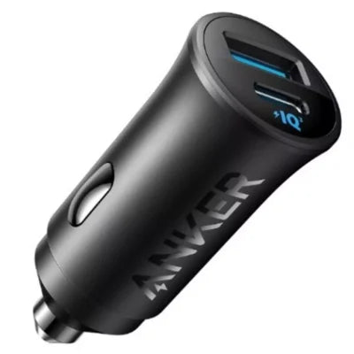 ANKER 30W 2-PORTS CAR CHARGER – BLACK