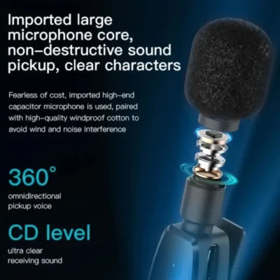 Yesido KR14 Lightning Dual Wireless Lavalier Microphone