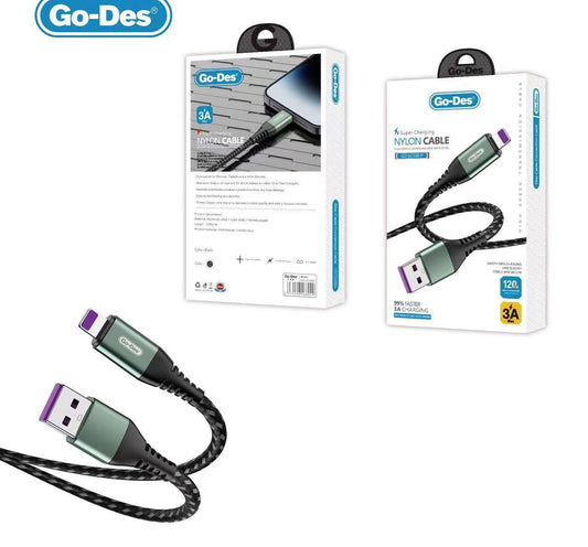 GO-DES CABLE USB-LIGHTNING (1m)