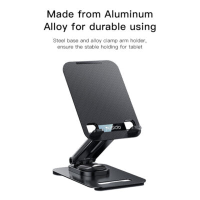 Yesido C183 Desktop Tablet Stands Aluminum Alloy Table Foldable Extend Support Desk Mobile Phone Holder