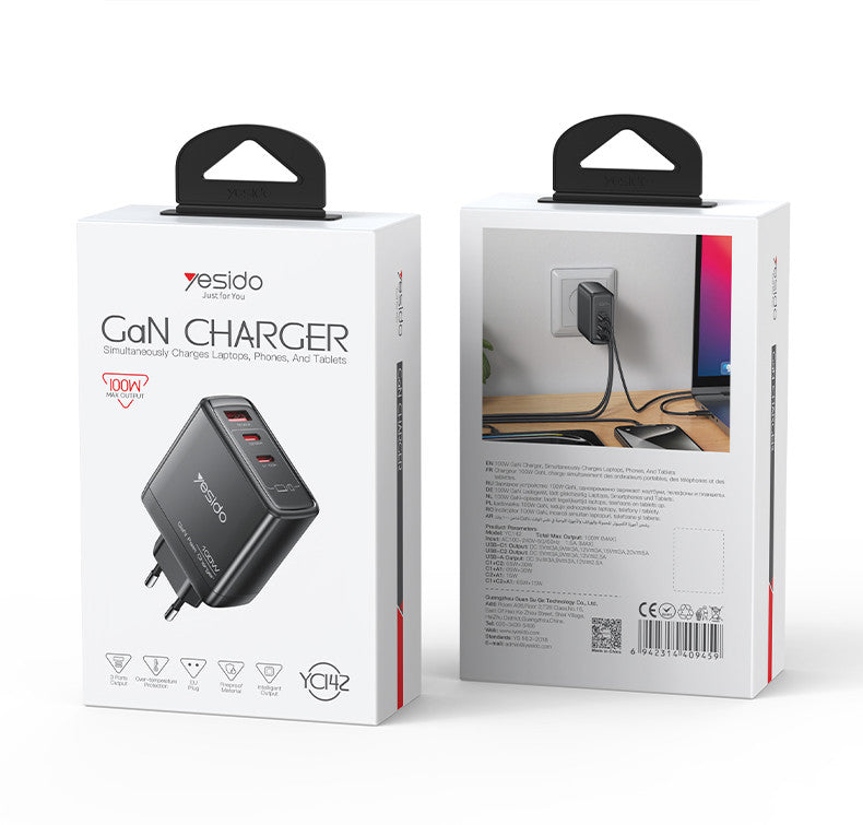 YC142 100W GaN Fast Charger