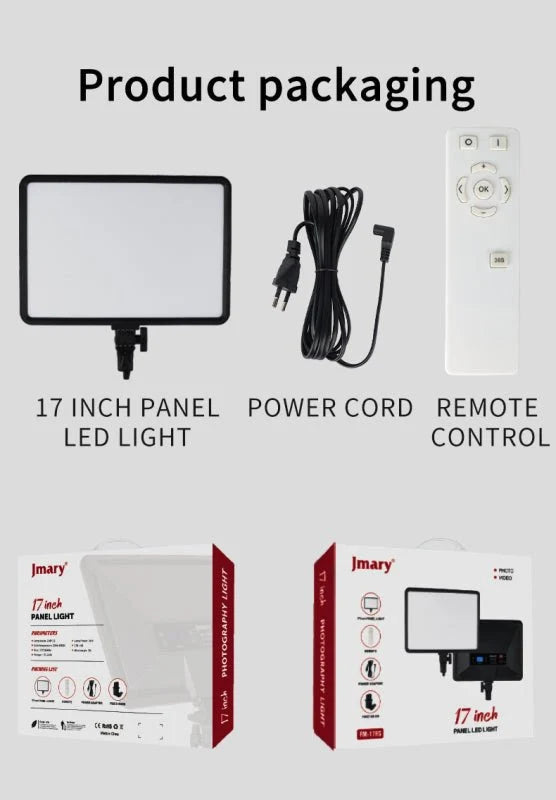 Jmary FM-17RS 17” 40W LED Panel Video Light Bi-Color