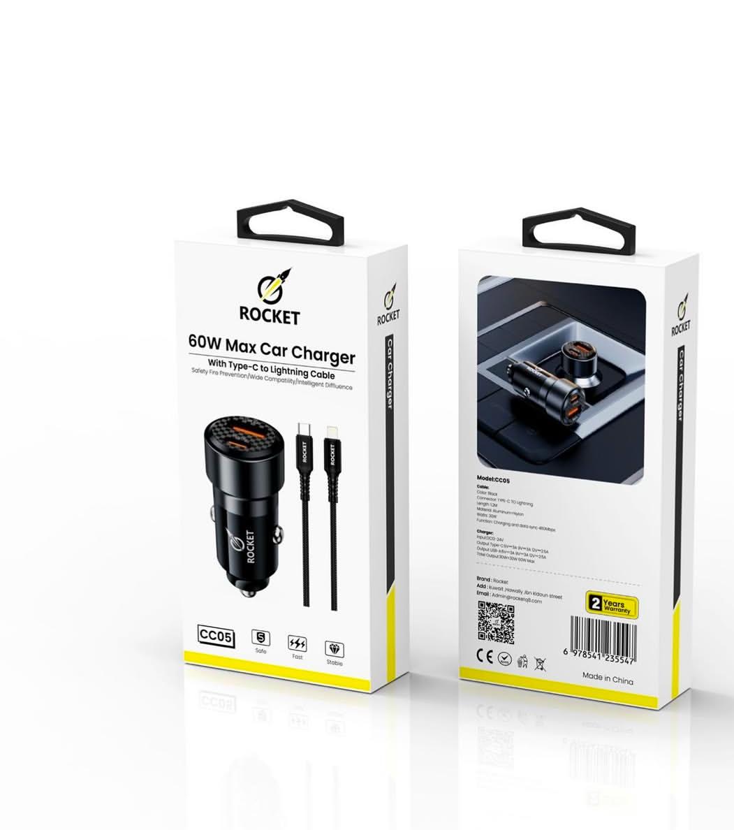 60 W MAX USB-C CAR CHARGER