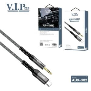 VIP PRO SERIES TYPE-C TO 3.5MM AUDIO CABLE (AUX-302)