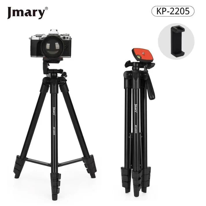 Jmary KP-2205 134cm Lightweight Tripod Stand with Phone Clip