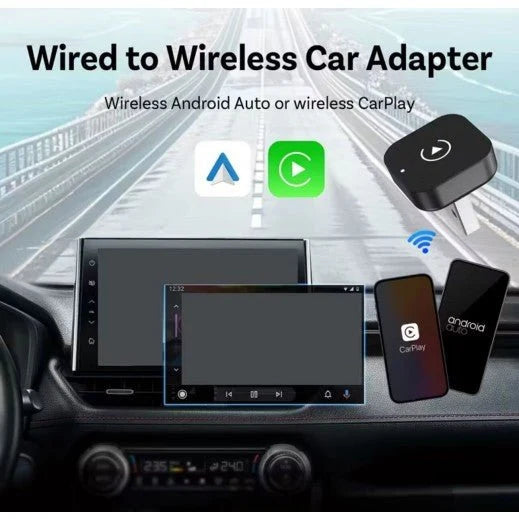 2-in-1 Wireless CarPlay & Android Auto Adapter