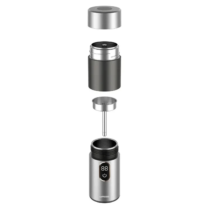 Lepresso MokaRise Electric Moka Maker One-Touch Silver