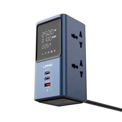 LDNIO Sc2 45W Power Strip — 4 Universal Outlets + 3 USB Ports