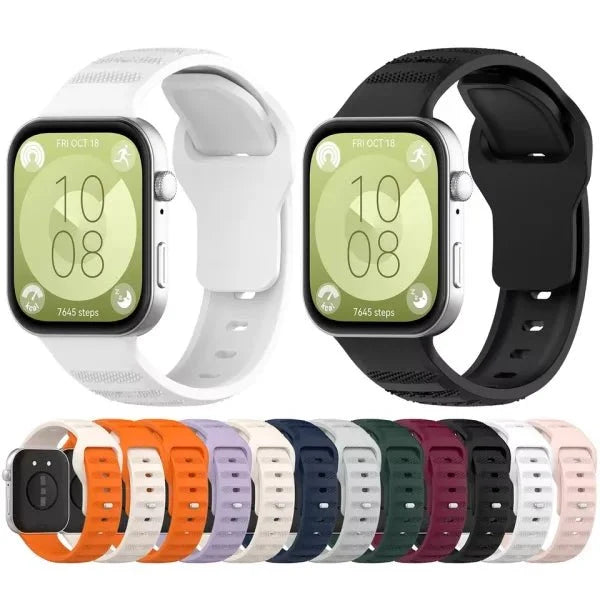 Huawei Watch Fit 3 Reverse Buckle Silicone Strap – Durable Watch Band