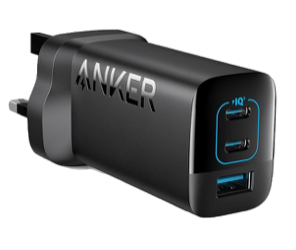 ANKER 336 CHARGER 67W 3-PORTS – BLACK