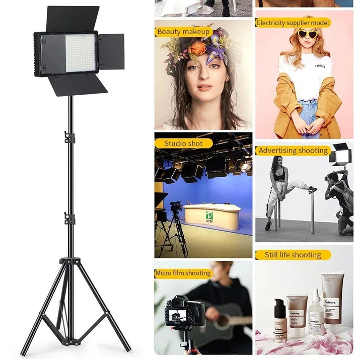 LED 600 Rechargeable Studio Light – 40W Adjustable Makeup & Video Shooting Light