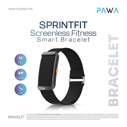 Pawa SprintFit Screenless Fitness Smart Bracelet