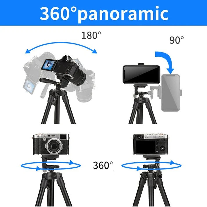 Jmary KP-2205 134cm Lightweight Tripod Stand with Phone Clip