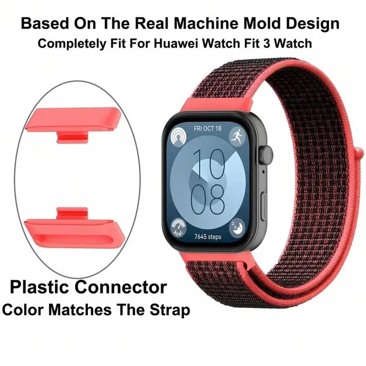 Huawei Watch Fit 3/4/4 Pro Nylon Loop Strap – Breathable Wristband